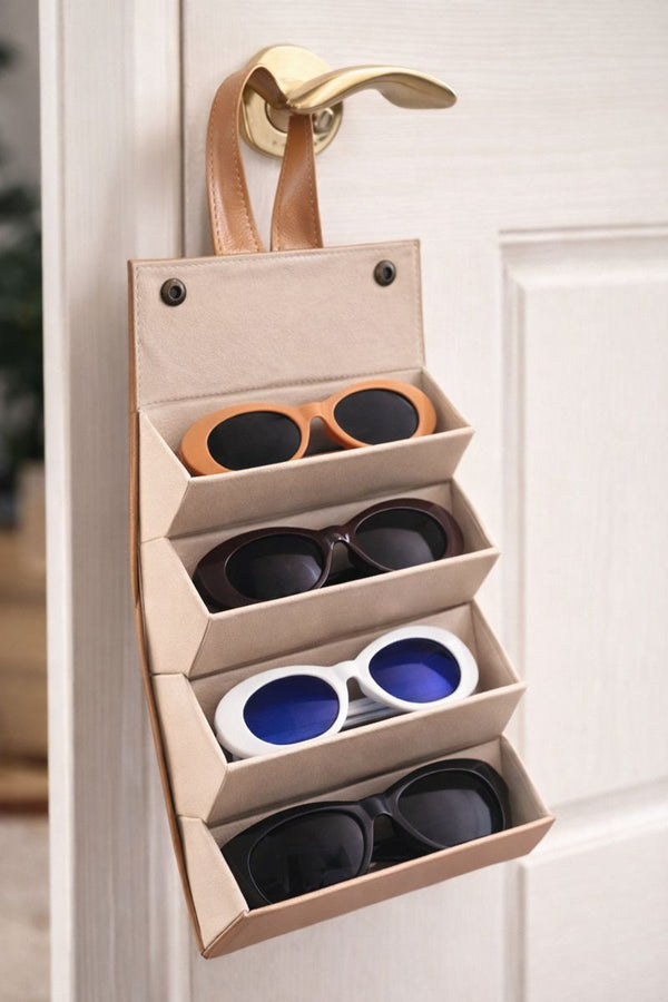 Foldable Sunglasses Storage Rack – Space-Saving Organizer