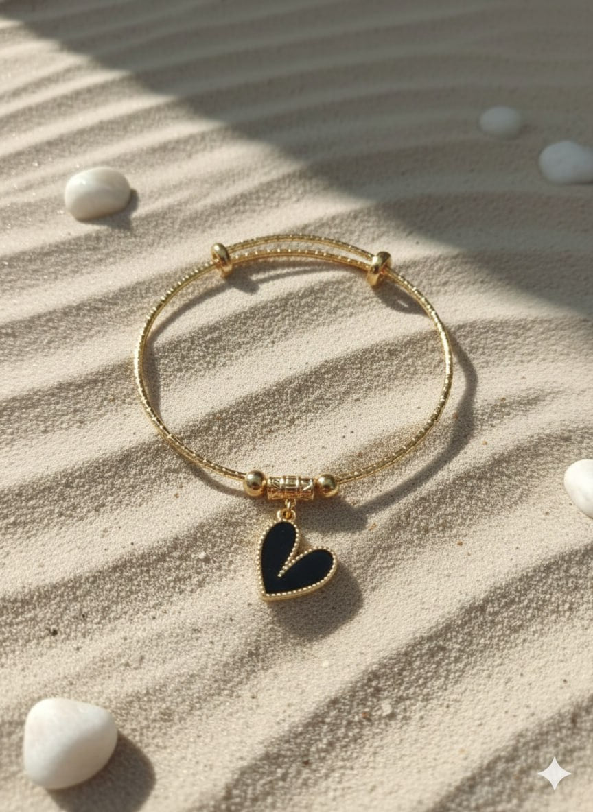 Noir Love Charm Bracelet